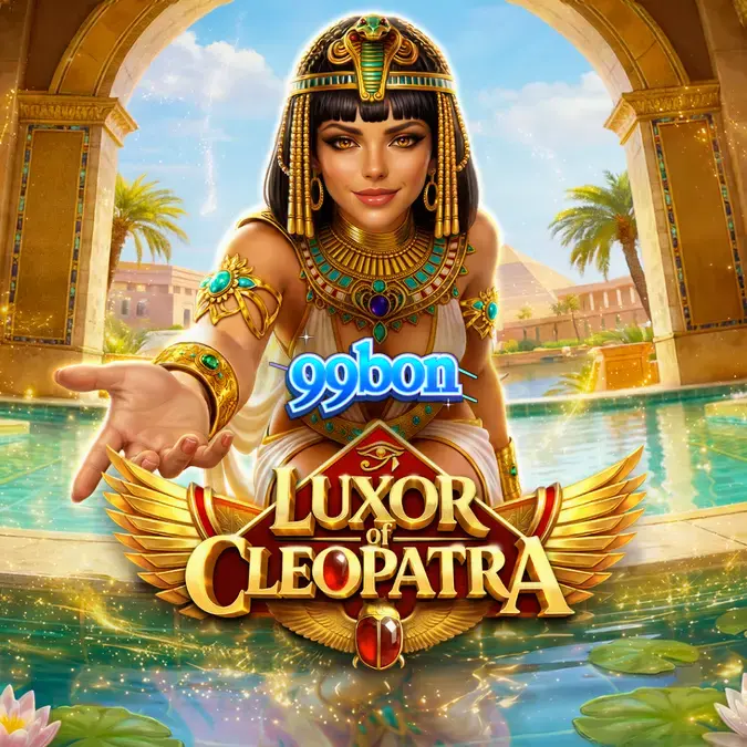 Ang maringal na disenyo ng Luxor of Cleopatra slot na nagtatampok ng mga simbolo ng Ehipto.